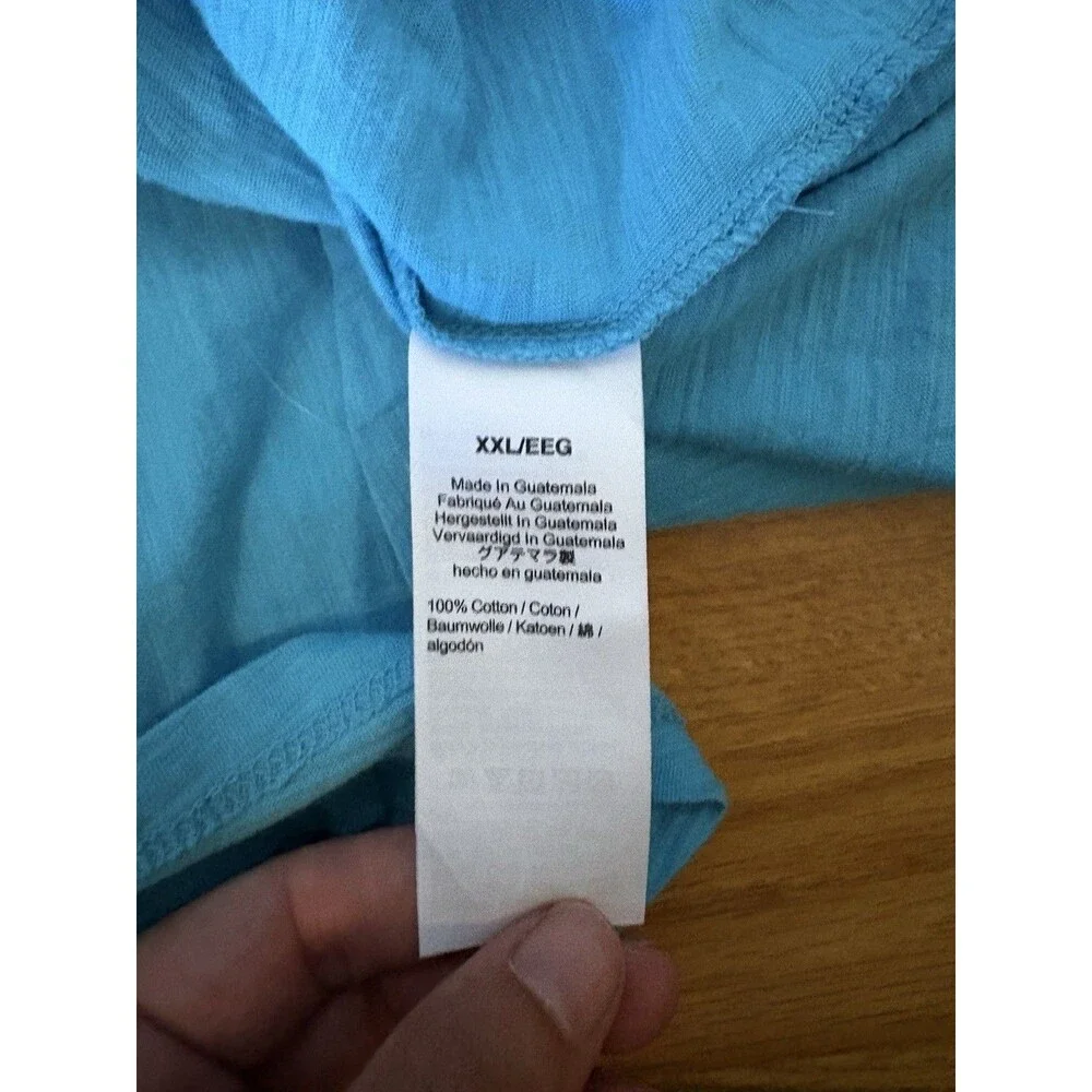 J Crew Blue Team Pool Short Sleeve Shirt Size 2XL